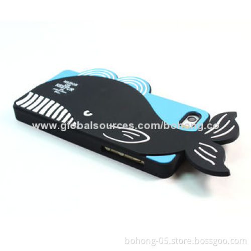 Silicone Cases for iPhone 5S, Designed 3D Pattern, Various Colors Available